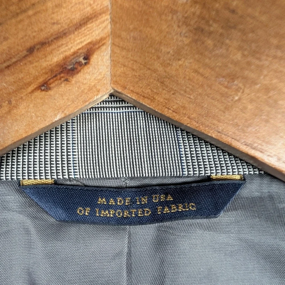 Brooks Brothers Blazer Mens 42R Glen Plaid Regent‎ Wool Mohair Unstructured USA
